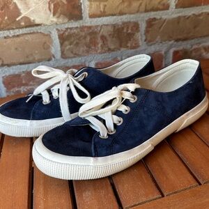 Women’s Ralph Lauren Navy Suede Shoe